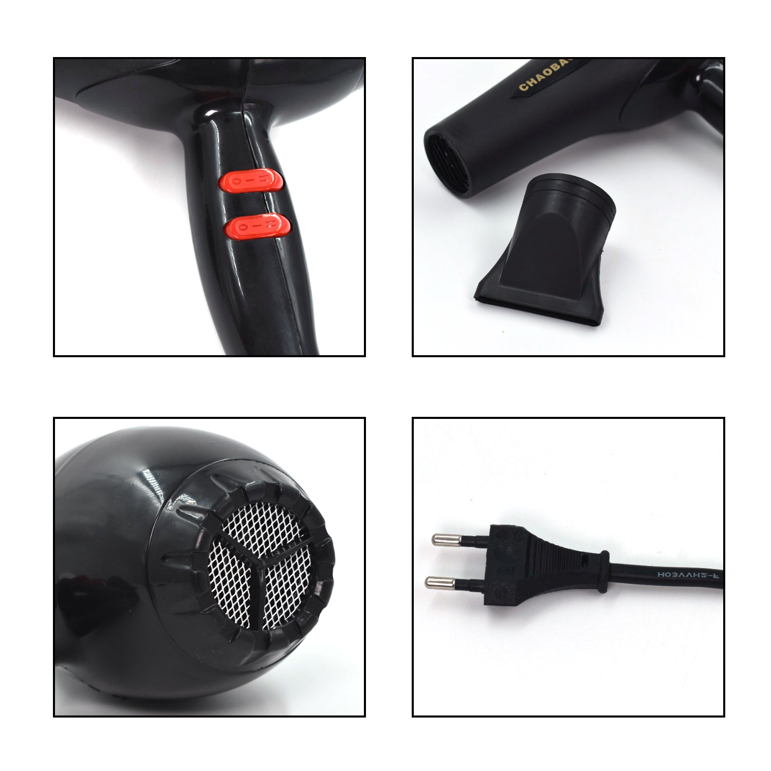 Hair dryer with a stylish design for professional use, suitable for all genders. Hair dryer with a stylish design for professional use, suitable for all genders.